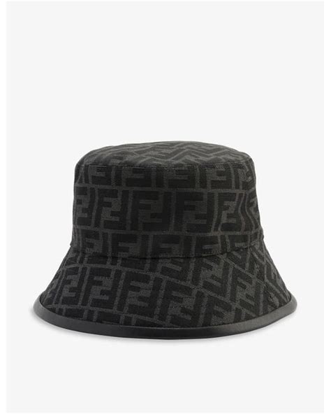 fendi bucket hat black|fendi bucket hat men's.